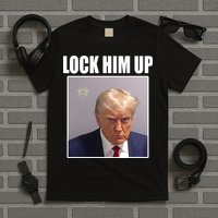 Lock Him Up Donald Trump Mugshot T-Shirt