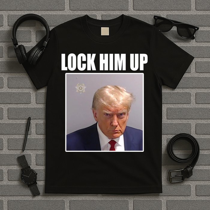 Lock Him Up Donald Trump Mugshot T-Shirt