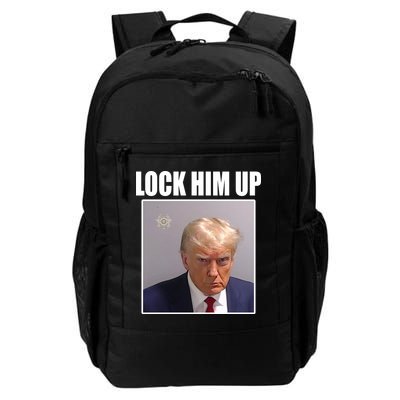Lock Him Up Donald Trump Mugshot Backpack