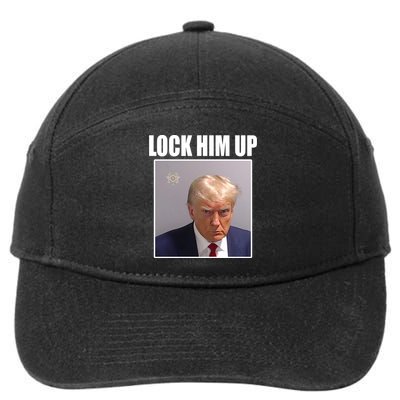 Lock Him Up Donald Trump Mugshot 7-Panel Snapback Hat