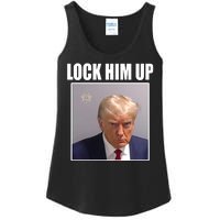 Lock Him Up Donald Trump Mugshot Ladies Essential Tank