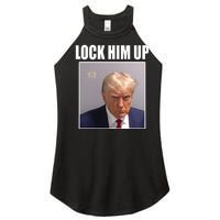 Lock Him Up Donald Trump Mugshot Women's Perfect Tri Rocker Tank