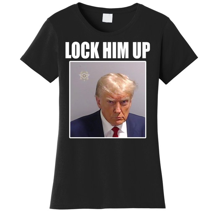 Lock Him Up Donald Trump Mugshot Women's T-Shirt