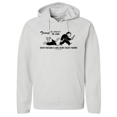 Lock Him Up Jail Trump Performance Fleece Hoodie