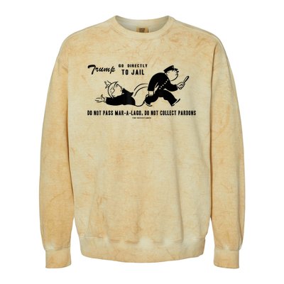 Lock Him Up Jail Trump Colorblast Crewneck Sweatshirt