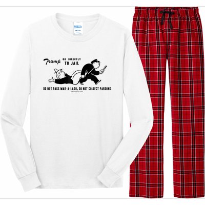 Lock Him Up Jail Trump Long Sleeve Pajama Set