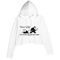 Lock Him Up Jail Trump Crop Fleece Hoodie