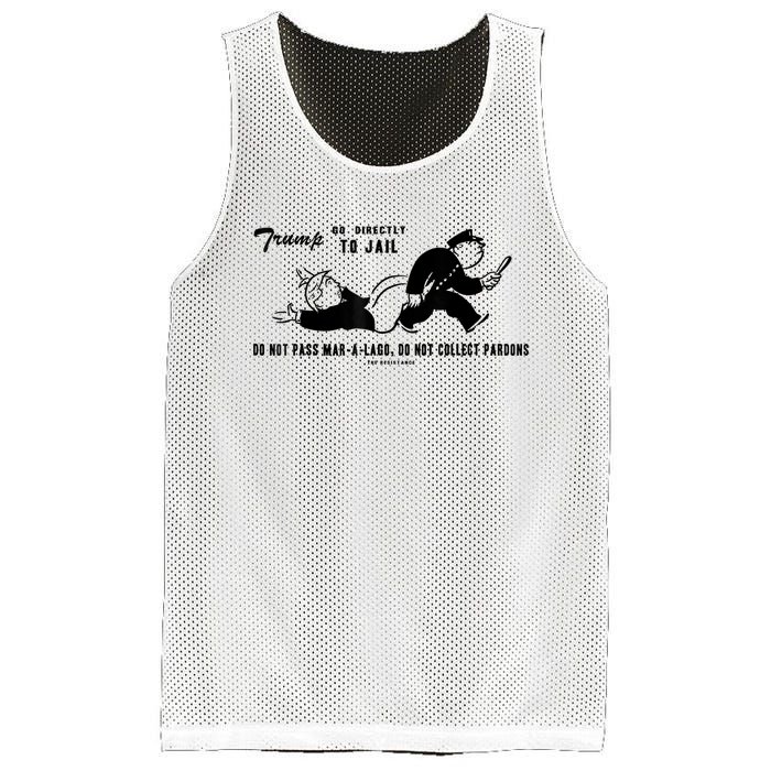 Lock Him Up Jail Trump Mesh Reversible Basketball Jersey Tank