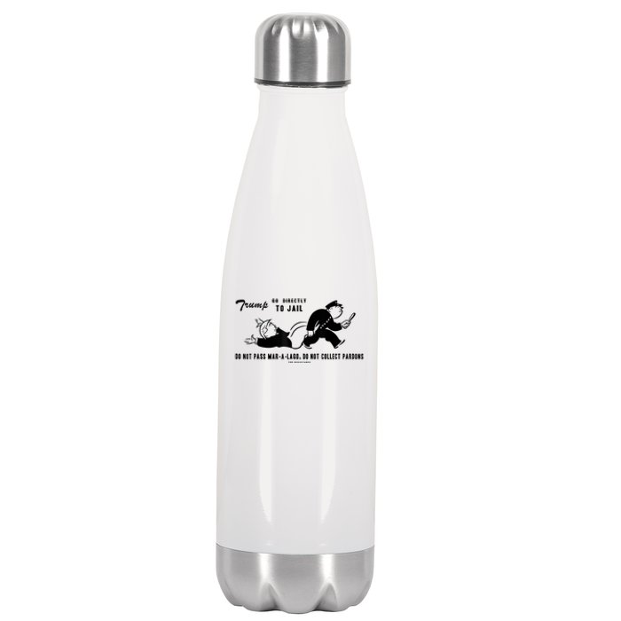 Lock Him Up Jail Trump Stainless Steel Insulated Water Bottle