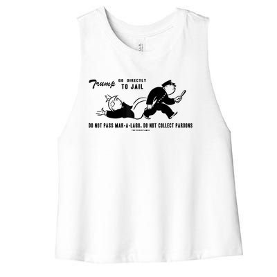 Lock Him Up Jail Trump Women's Racerback Cropped Tank