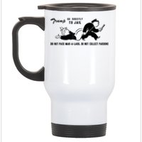 Lock Him Up Jail Trump Stainless Steel Travel Mug