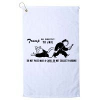 Lock Him Up Jail Trump Platinum Collection Golf Towel