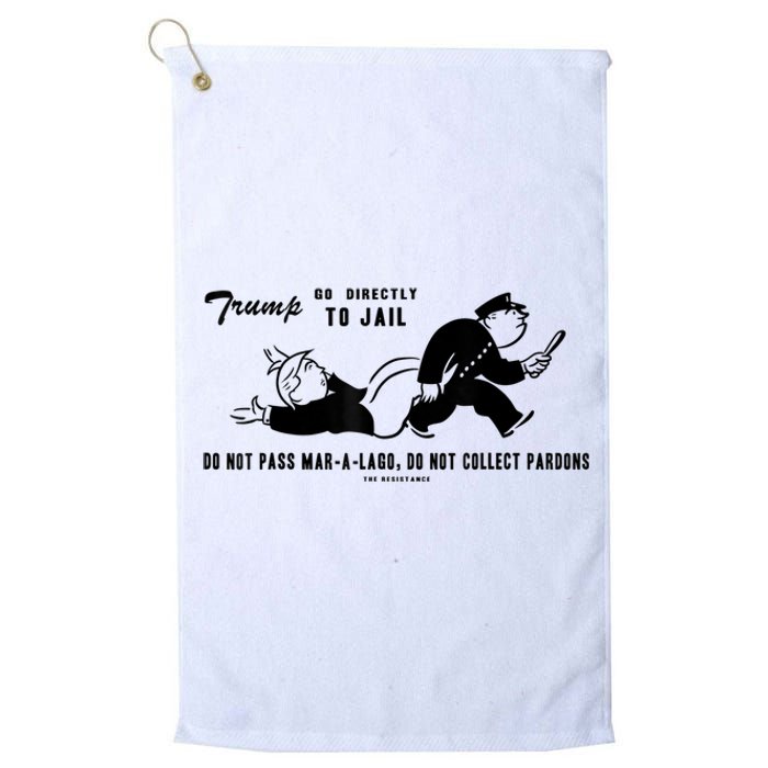 Lock Him Up Jail Trump Platinum Collection Golf Towel