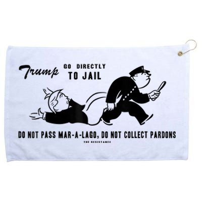 Lock Him Up Jail Trump Grommeted Golf Towel