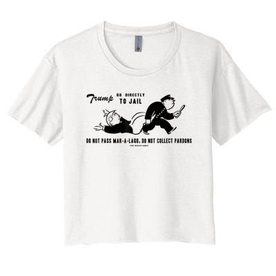 Lock Him Up Jail Trump Women's Crop Top Tee