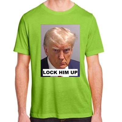 Lock Him Up Donald Trump Mugshot Jail Adult ChromaSoft Performance T-Shirt