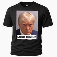 Lock Him Up Donald Trump Mugshot Jail Cooling Performance Crew T-Shirt