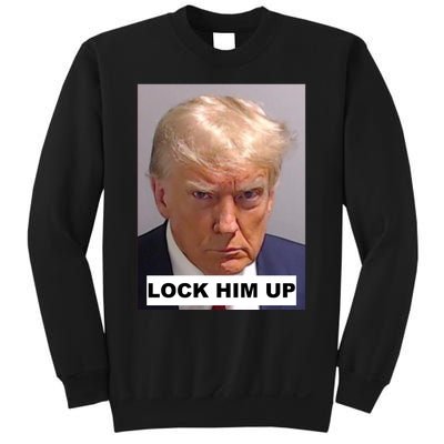 Lock Him Up Donald Trump Mugshot Jail Sweatshirt