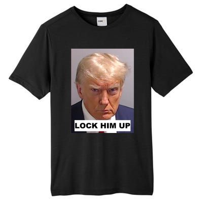 Lock Him Up Donald Trump Mugshot Jail Tall Fusion ChromaSoft Performance T-Shirt