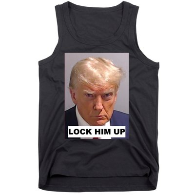 Lock Him Up Donald Trump Mugshot Jail Tank Top