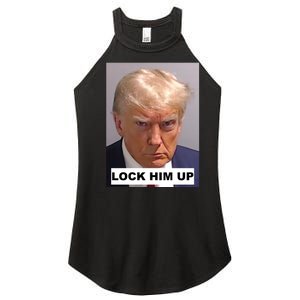 Lock Him Up Donald Trump Mugshot Jail Women's Perfect Tri Rocker Tank