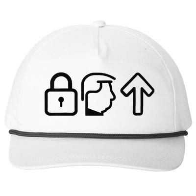 Lock Him Up Funny Trump Vote Harris 2024 Snapback Five-Panel Rope Hat