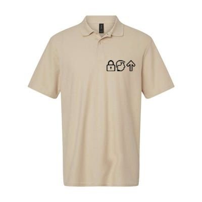 Lock Him Up Funny Trump Vote Harris 2024 Softstyle Adult Sport Polo