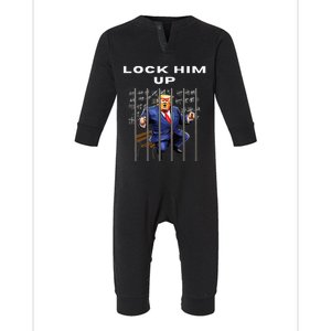 Lock Him Up Antitrump Djt Incarceration Infant Fleece One Piece