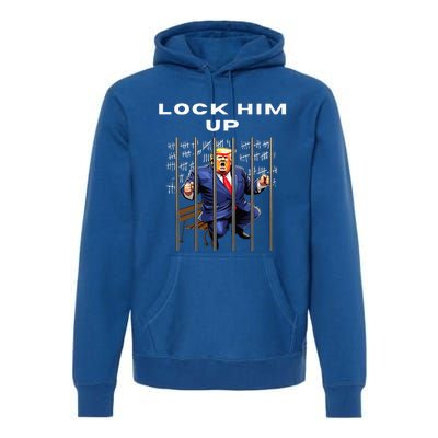 Lock Him Up Antitrump Djt Incarceration Premium Hoodie