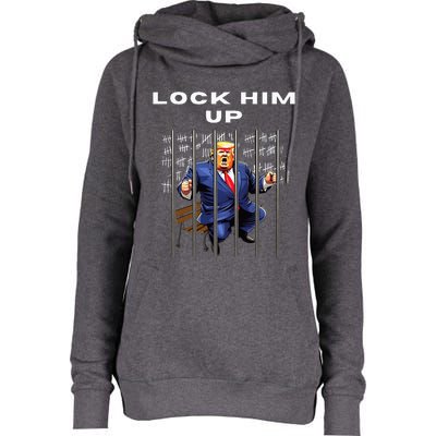 Lock Him Up Antitrump Djt Incarceration Womens Funnel Neck Pullover Hood