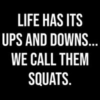 Life Has Ups And Downs Called Squats Funny Gym Motivational Gift Backpack