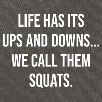 Life Has Ups And Downs Called Squats Funny Gym Motivational Gift Cotton Canvas Backpack