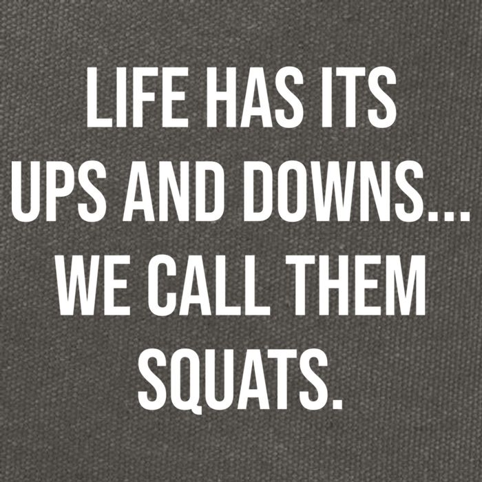 Life Has Ups And Downs Called Squats Funny Gym Motivational Gift Cotton Canvas Backpack