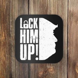 Lock Him Up Democrat Anti Trump Impeach 45 Resist Resign Coaster