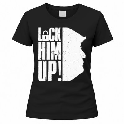 Lock Him Up Democrat Anti Trump Impeach 45 Resist Resign Women's T-Shirt