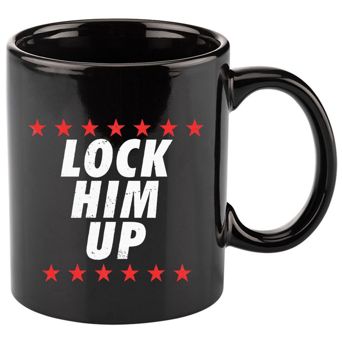 Lock Him Up Anti Trump 11oz C Handle Ceramic Mug