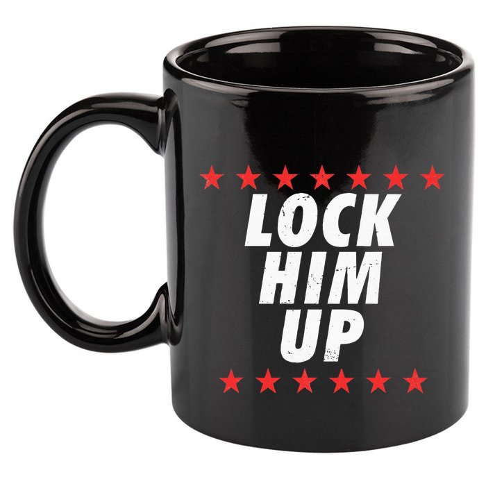 Lock Him Up Anti Trump 11oz C Handle Ceramic Mug