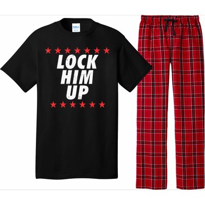 Lock Him Up Anti Trump Pajama Set