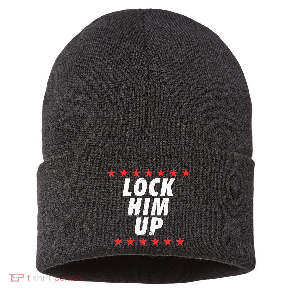 Lock Him Up Anti Trump Sustainable Knit Beanie