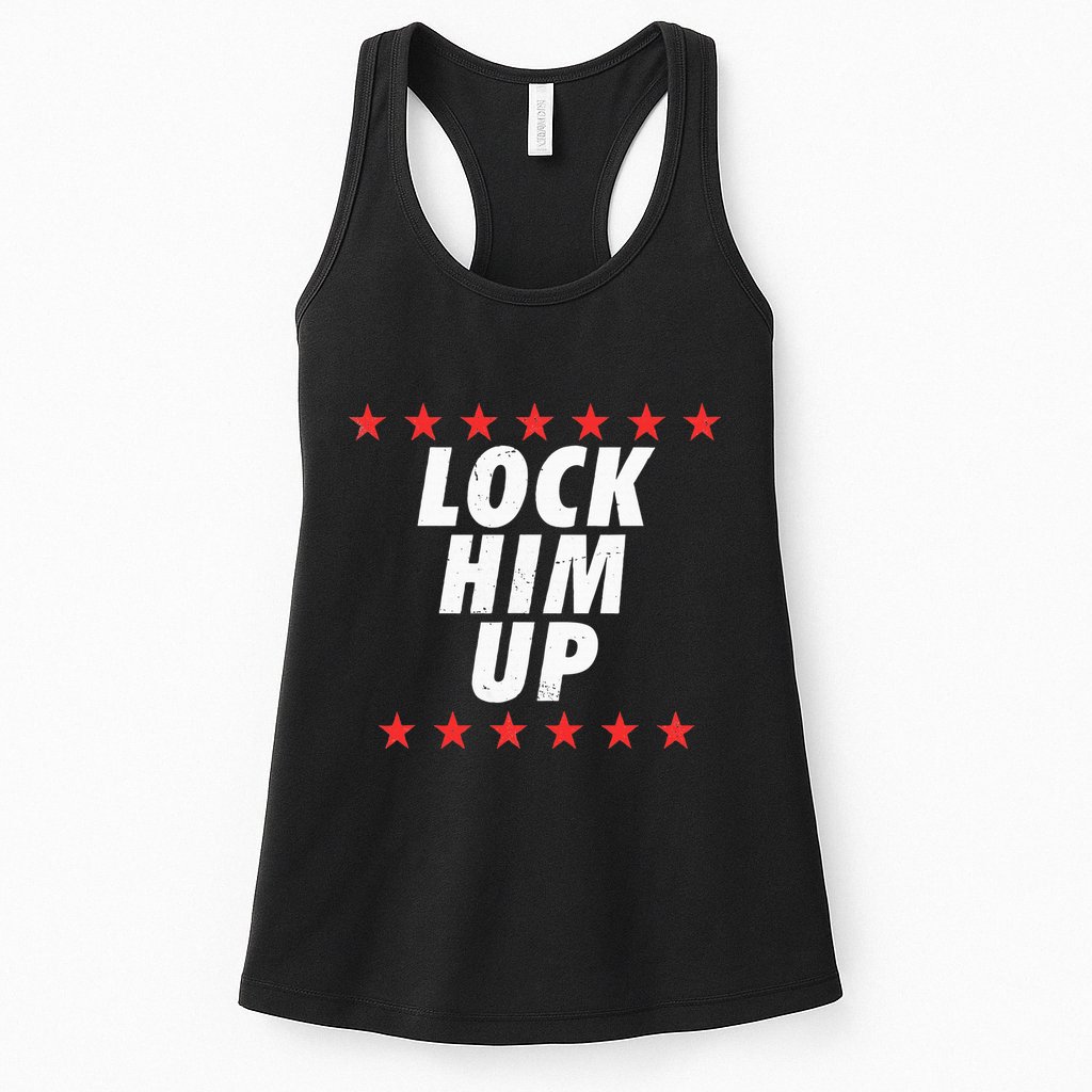 Lock Him Up Anti Trump Womens Tank Top