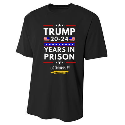 Lock Him Up 2020 2024 Years In Prison Anti Trump Political Performance Sprint T-Shirt