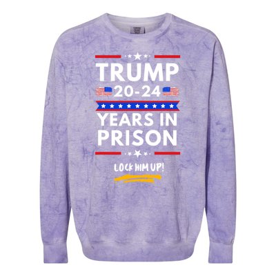 Lock Him Up 20202024 Years In Prison, AntiTrump Political , Best Giff Colorblast Crewneck Sweatshirt