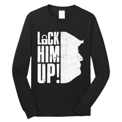 Lock Him Up Democrat Anti Trump Impeach 45 Resist Resign Long Sleeve Shirt