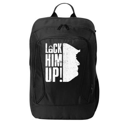 Lock Him Up Democrat Anti Trump Impeach 45 Resist Resign City Backpack