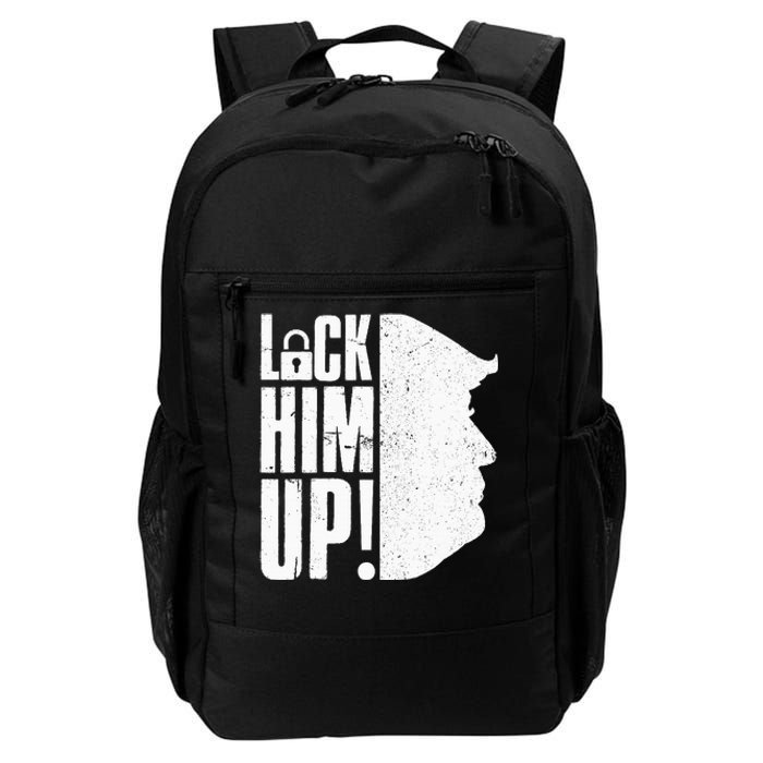 Lock Him Up Democrat Anti Trump Impeach 45 Resist Resign Daily Commute Backpack