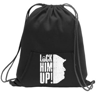 Lock Him Up Democrat Anti Trump Impeach 45 Resist Resign Sweatshirt Cinch Pack Bag