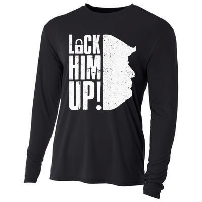 Lock Him Up Democrat Anti Trump Impeach 45 Resist Resign Cooling Performance Long Sleeve Crew