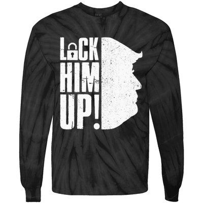 Lock Him Up Democrat Anti Trump Impeach 45 Resist Resign Tie-Dye Long Sleeve Shirt