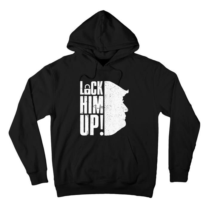 Lock Him Up Democrat Anti Trump Impeach 45 Resist Resign Tall Hoodie