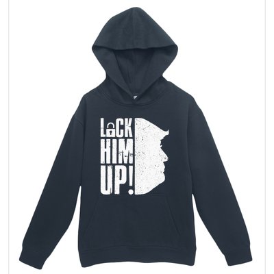 Lock Him Up Democrat Anti Trump Impeach 45 Resist Resign Urban Pullover Hoodie